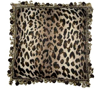 Leopard Print Needlepoint Pillow humble-haute