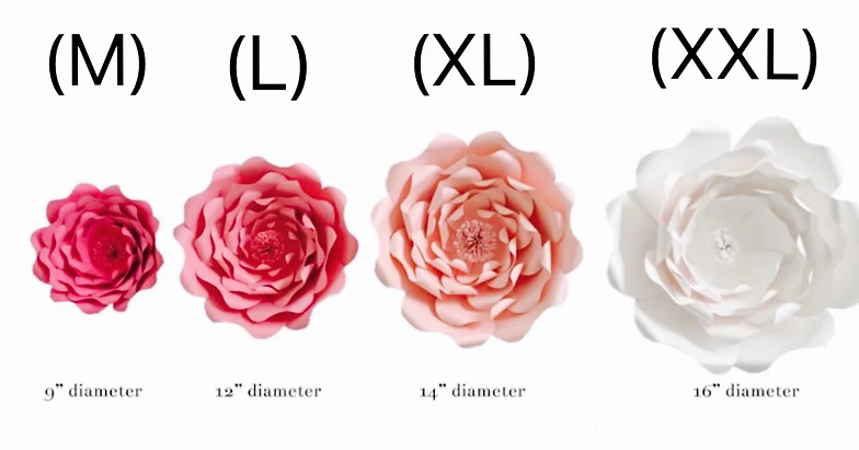 floweries size chart dolap magnetband co flower size pics
