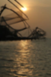 444 - Chinese fishing nets, Cochin, Indi