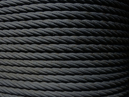 wire rope tighly strung together