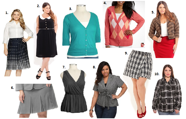 plus size preppy style