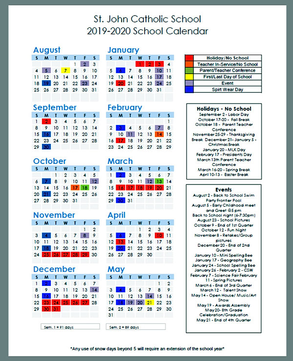 Bartlesville Calendar