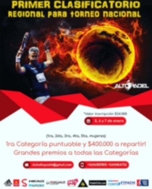Torneo Padel Pasco Club 6 a 8 Enero 2017