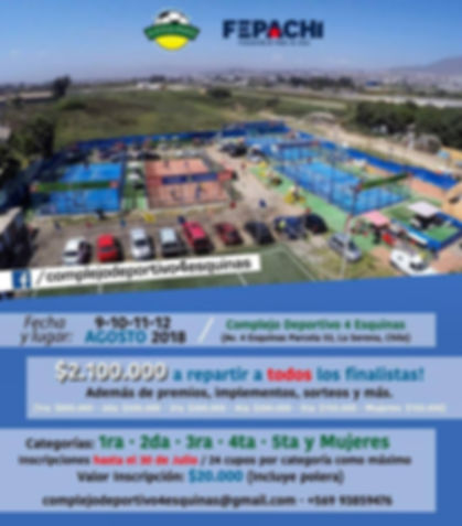 Torneo Padel Pasco Club 6 a 8 Enero 2017