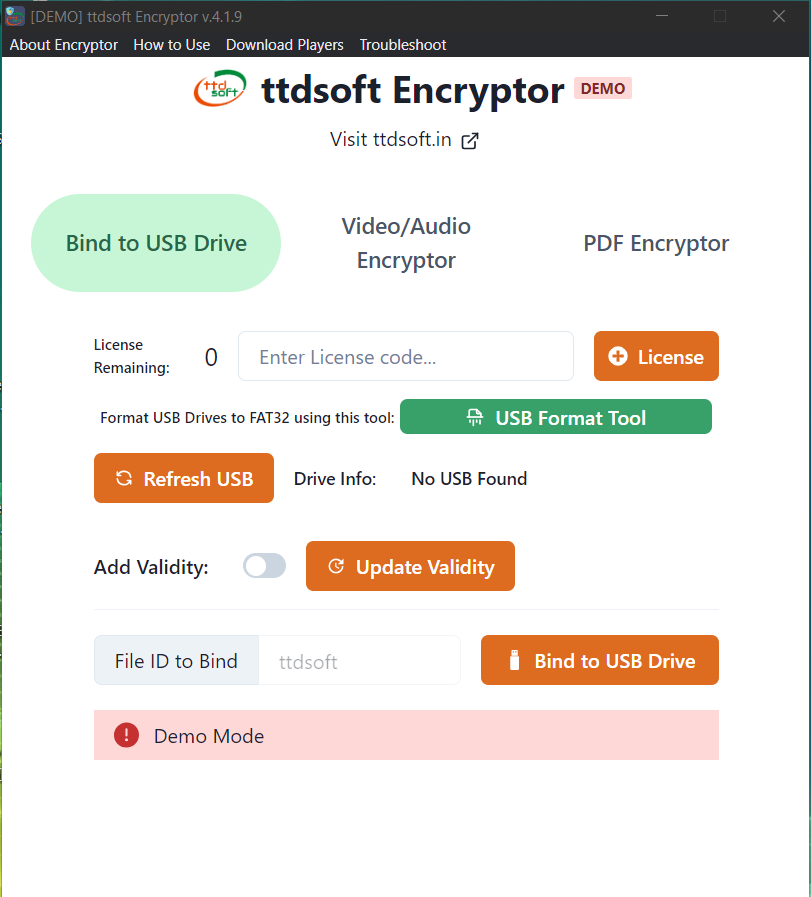 ttdsoft USB Copy Protect Win Android Mac screenshot