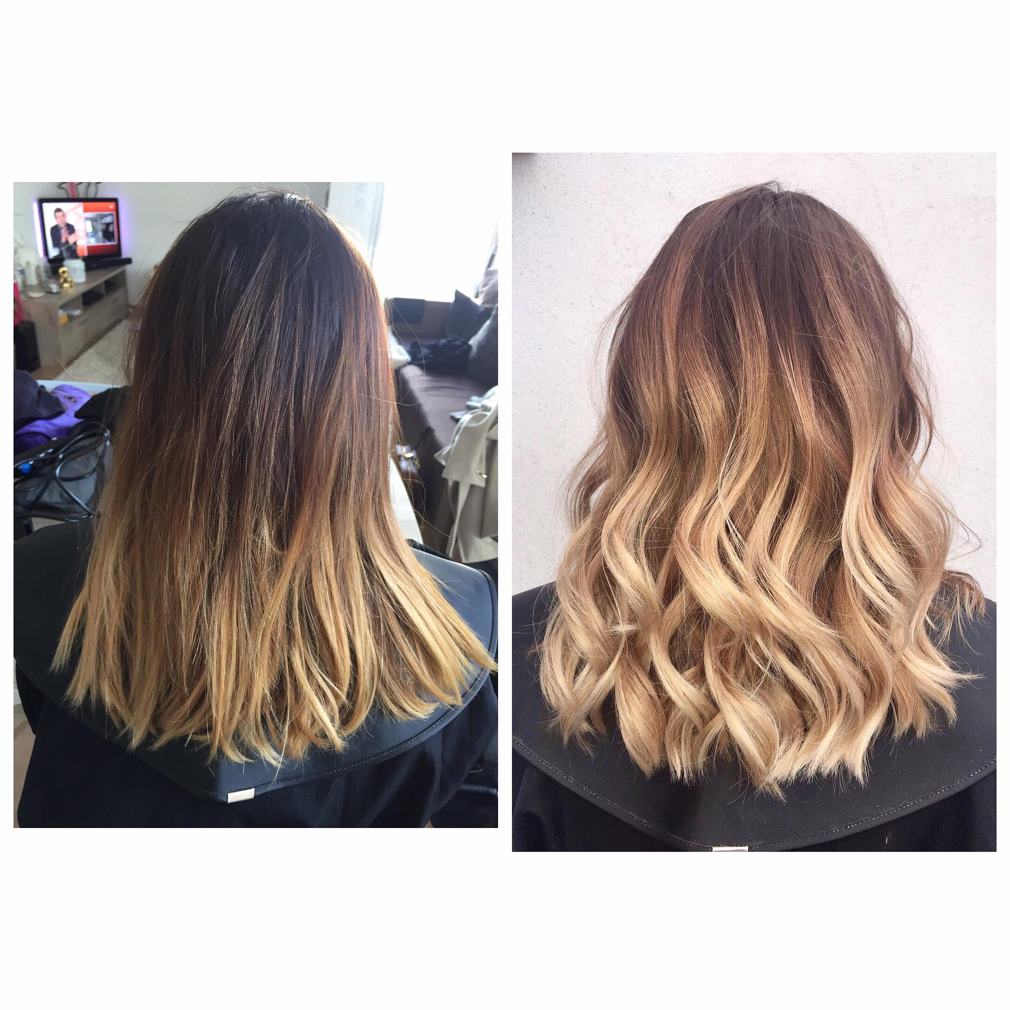 Coupe ombre hair gloss beige froid