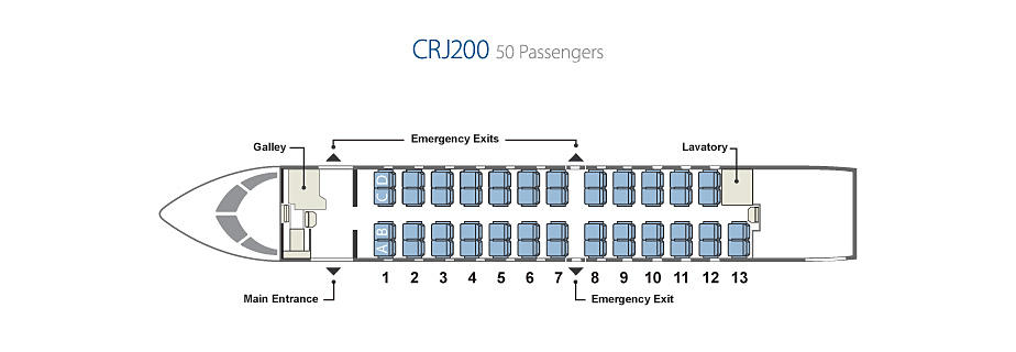 Самолет бомбардье crj 100 200 схема салона
