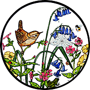 Winged Heart Stained Glass