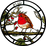 Winged Heart Stained Glass