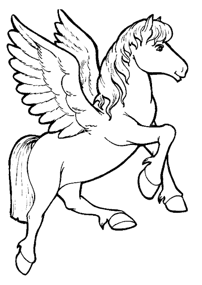 Gambar Unicorn Sketsa