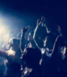 Rock Concert Audience Cheering