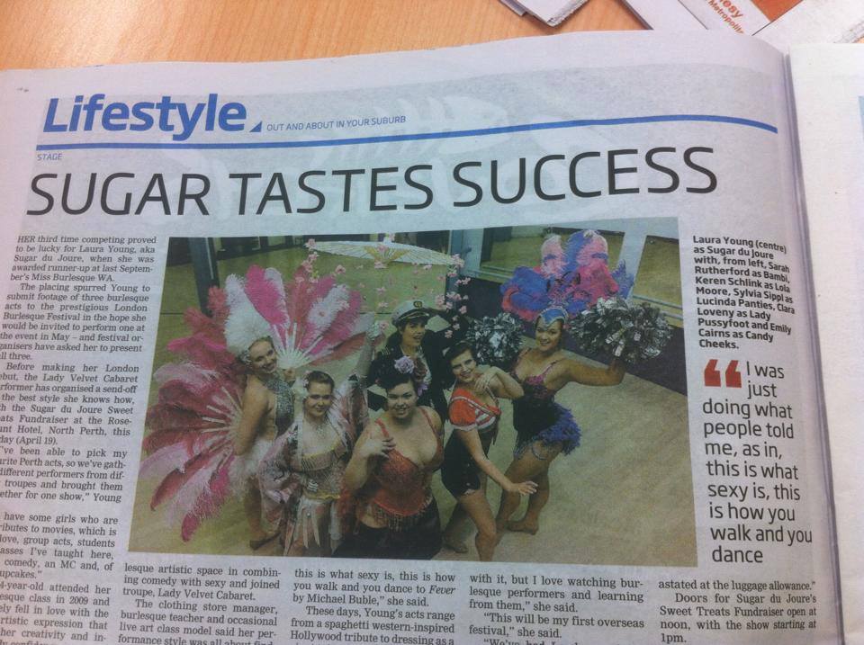 Sugar du Joure Newspaper Article