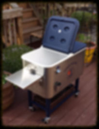 Harmony Party Rental - Wheeled Stainless Steel Beverage cooler