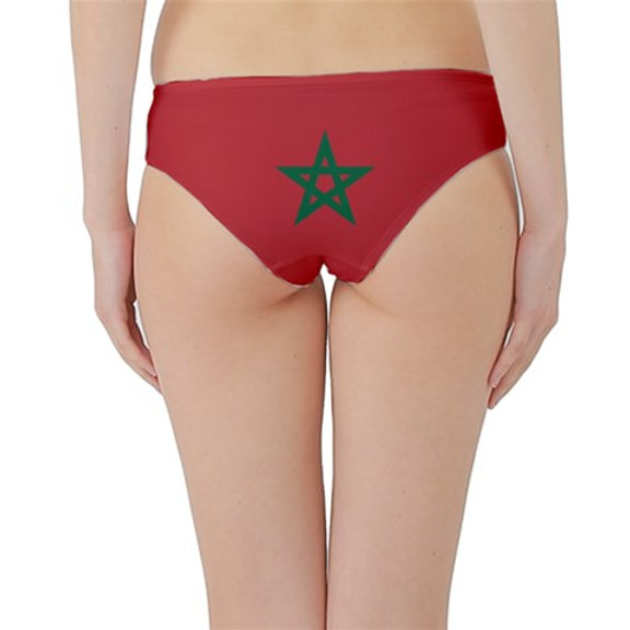 Morocco Flag Hipster Cheeky Bikini Bottoms Globalkinis