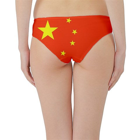 China Flag Hipster Cheeky Bikini Bottoms Globalkinis