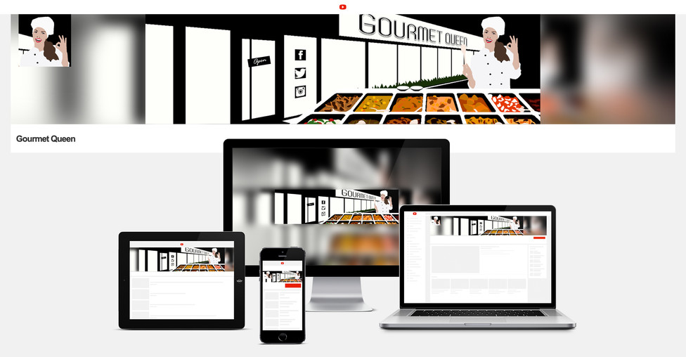 Gourmet Queen Banner For Youtube Channel