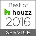 Badge - Winner Best of Houzz 2016 Service Award | Ideal Drape Makers