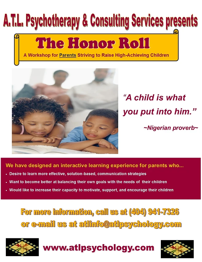 parent workshop flyer