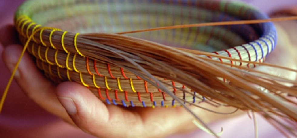 Hand-made Pine Needle baskets