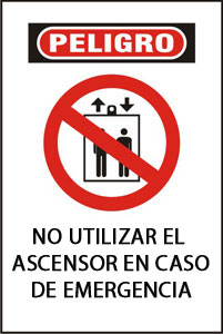 Resultado de imagen para no utilizar ascensor