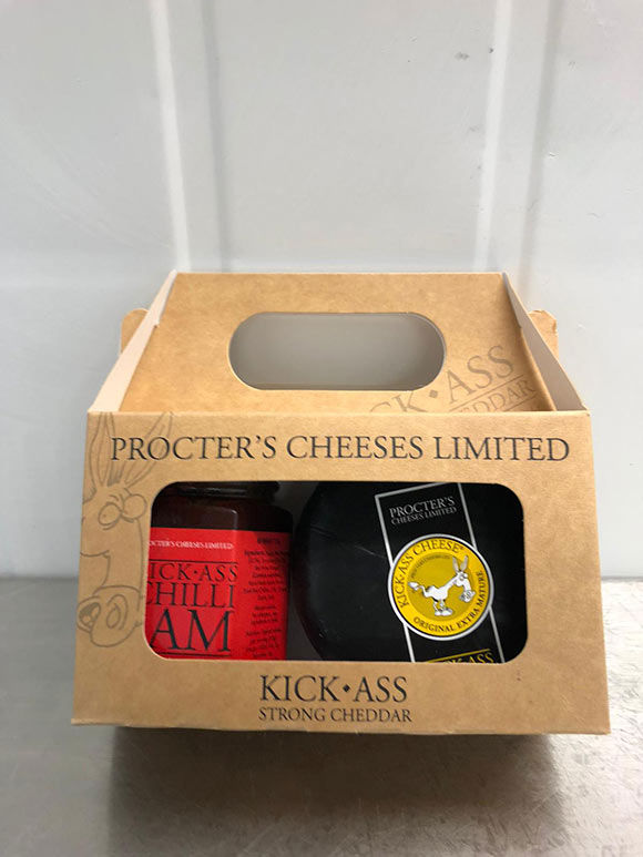 Kick Ass Gift Pack Extra Mature Cheddar Chilli Jam Kick Ass Cheese