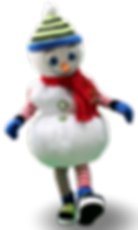 mascote boneco de neve