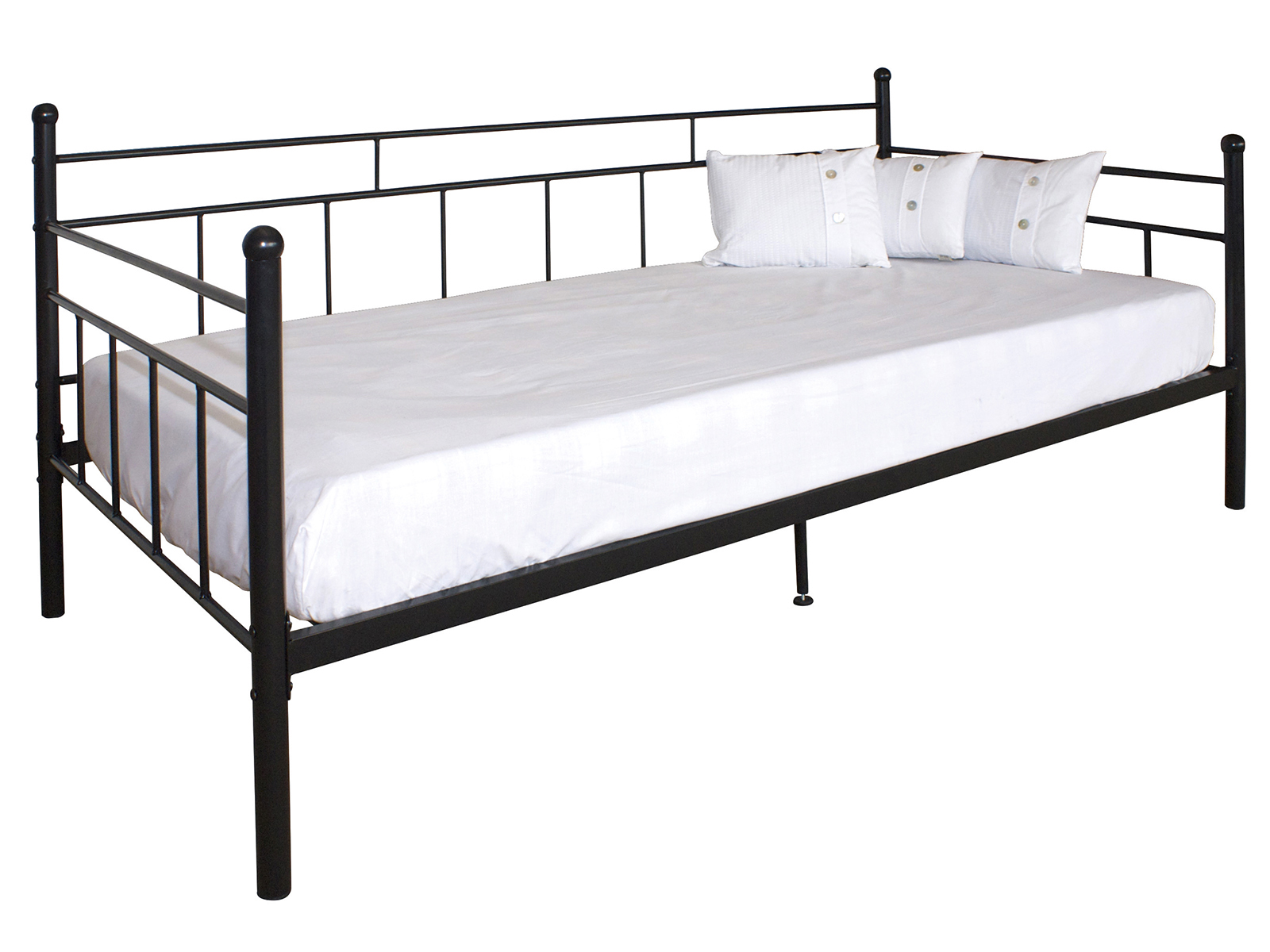 Classic Vintage Style 3FT Metal Day Bed in Black or White eBay