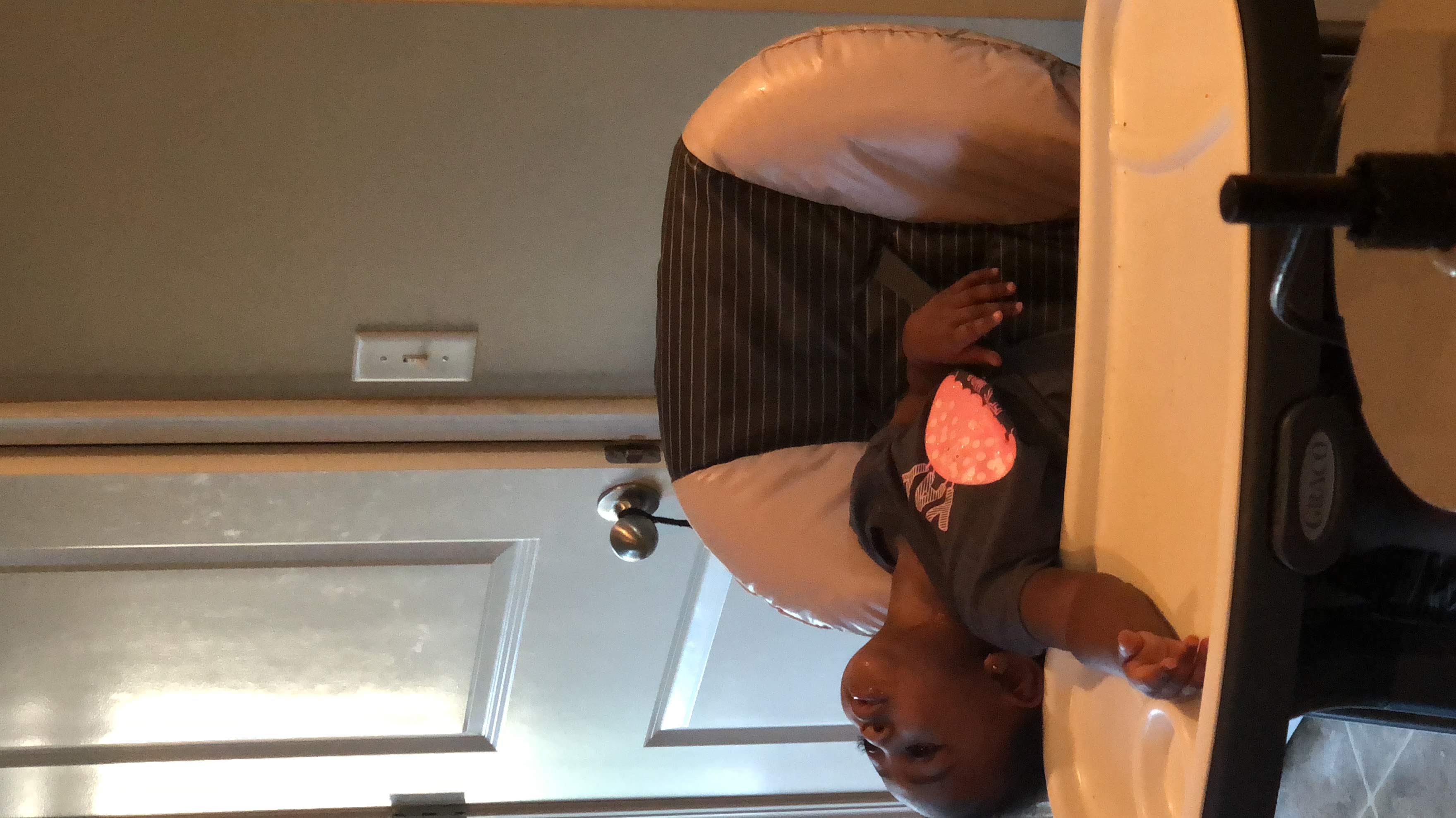 Baby in high chair