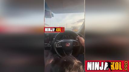 Habang Nagda-Drive, Subo Ni Thea Ang Burat Ni Kelvin Hanggang Mapa-preno