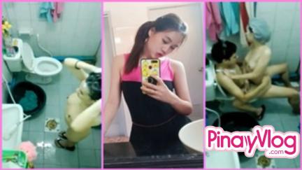 Palihim na Na-Videohan si Girlfriend Habang Kinakantot Nang Marahas sa Banyo