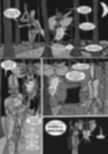 black and whit comic page