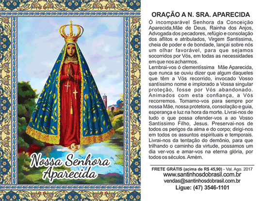 Nossa Senhora Aparecida A Oração Texto