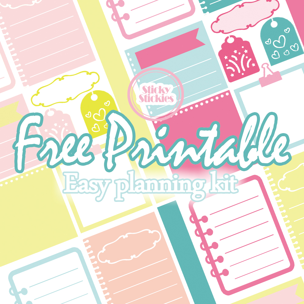 Free Printable Easy Planning Kit stickystickies