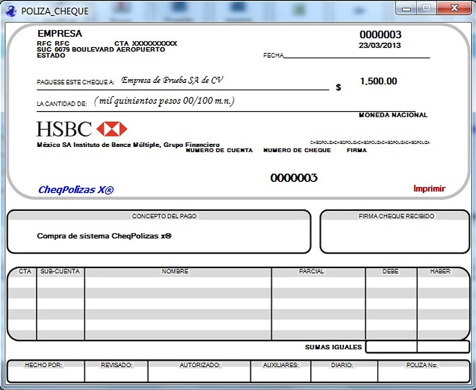 Plantilla Poliza De Cheque Excel Planilla Formato Sexiz Pix 1800