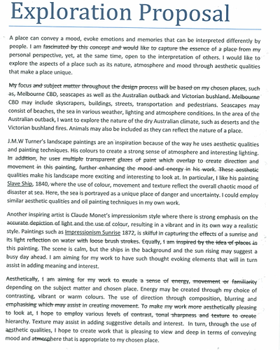 art proposal example