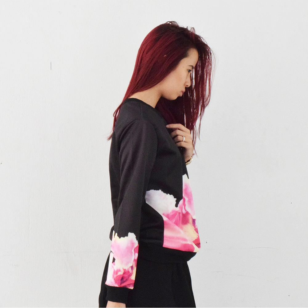 Mallory Orchid Burst Pullover