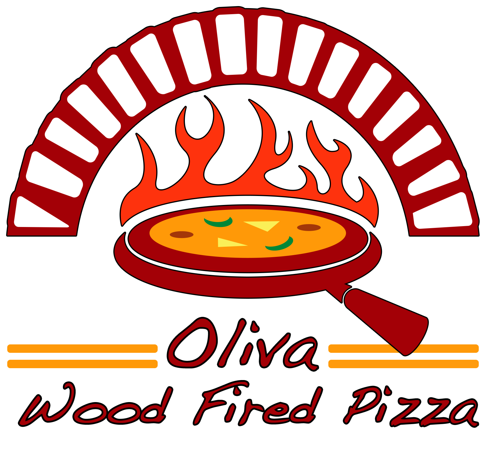 Oliva wood fired pizza catering Houston