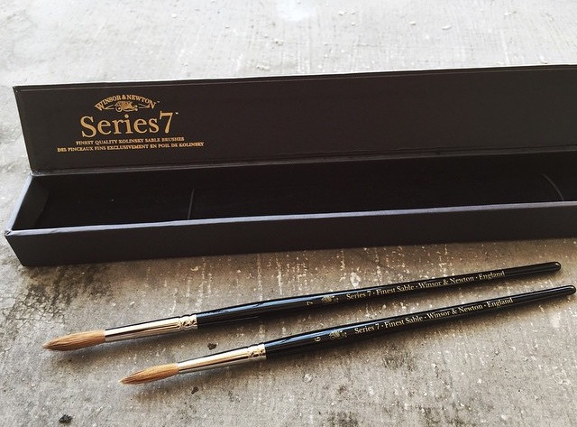 Winsor & Newton Series 7 Finest Sable brushes are an investment. They last you much more longer than synthetic brushes. In the long run, you end up saving more and paying less visits to the art store. Quality over quantity.