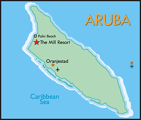 Mapa de Aruba