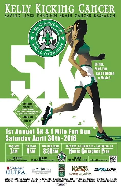 kelly kicking cancer 5k race results announced 15th street flyers 5k flyers