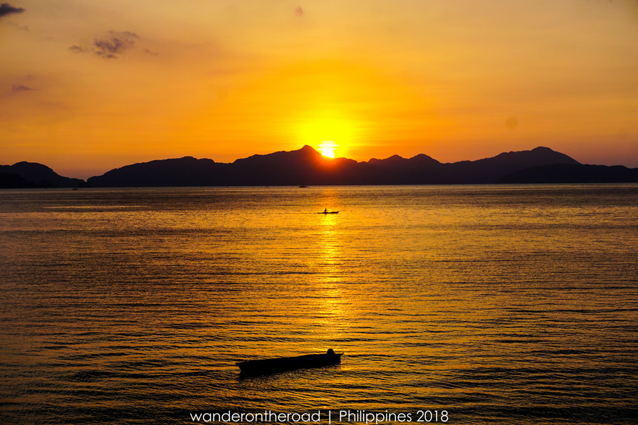 View ngắm hoàng hôn mỗi ngày ở El Nido