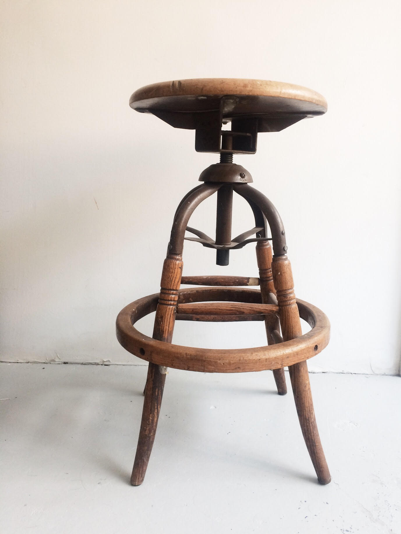 Wood Drafting Stool Wood Drafting Stool