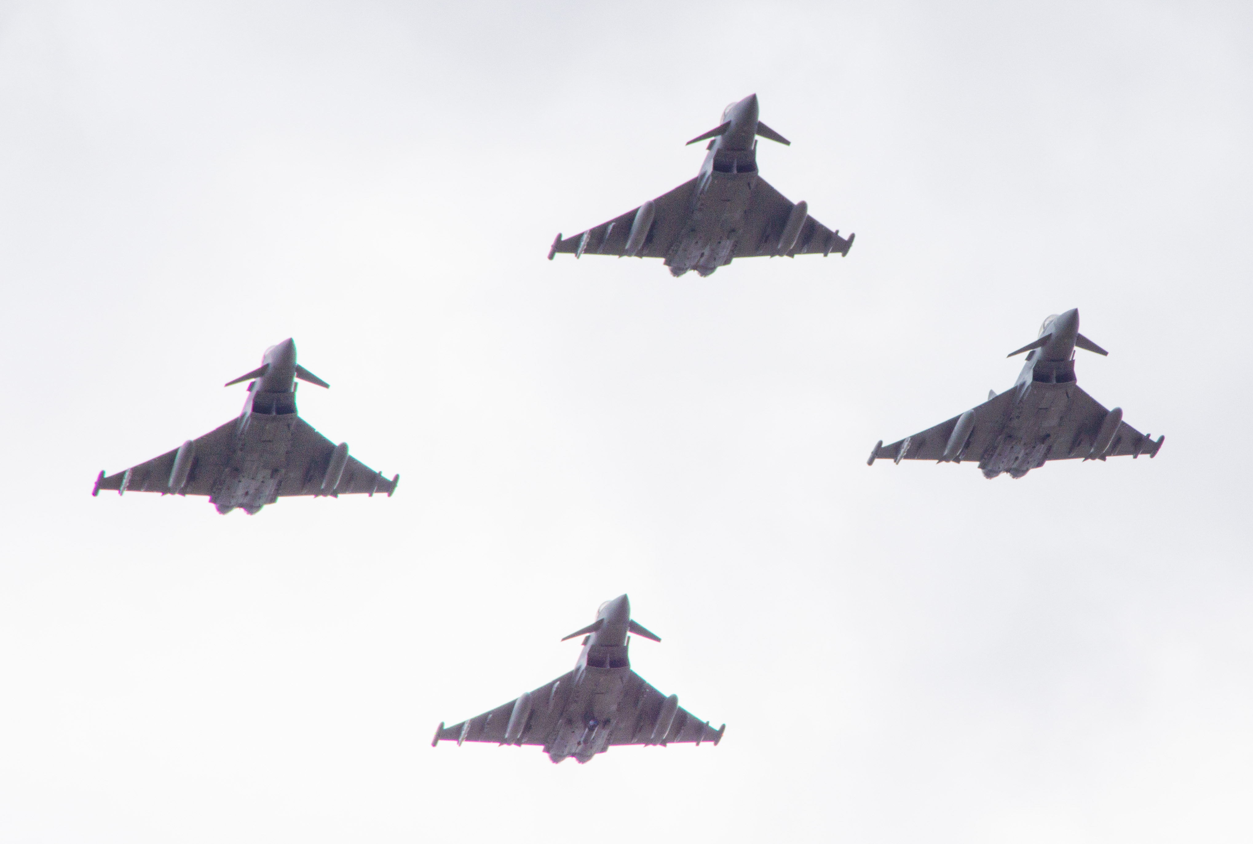 Typhoon Flypast for 6 Squadron 100th Birthday