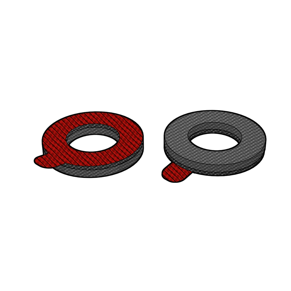 Stainless Steel, Washer w/ VHB, M12