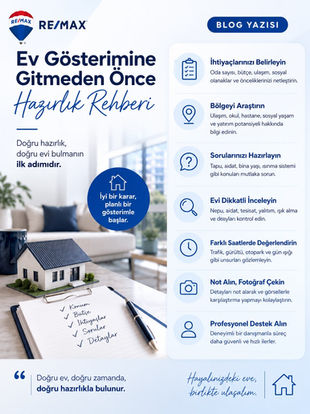Ev Gösterimine Gitmeden Önce Hazırlık Rehberi