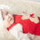 Thumbnail:  Pex Red girls knitted teddy romper set 