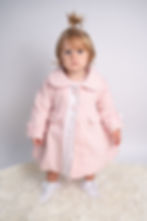 Beau Kids Baby Pink Coat and Bonnet