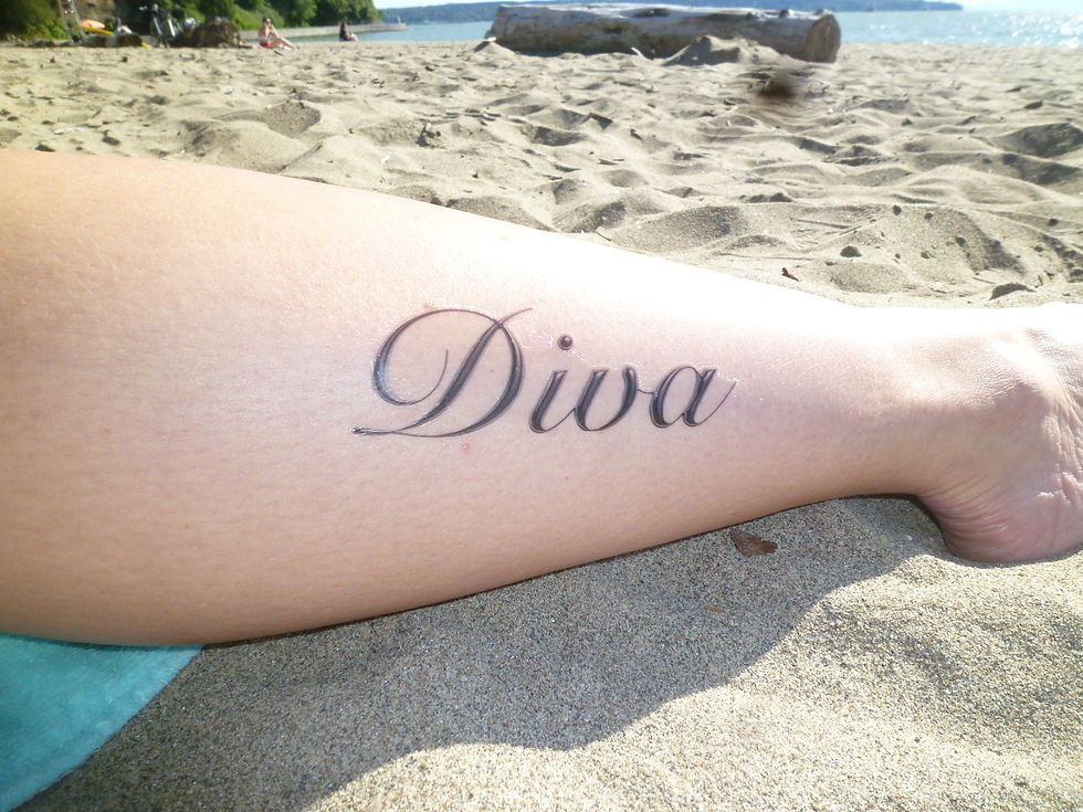 Thumbnail: Diva Temporary Tattoo