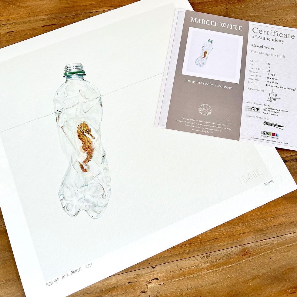 Thumbnail: MESSAGE IN A BOTTLE | Certified Art Giclée