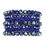 Thumbnail: Hdb2750 - Seven Lines Glass Beads Stretch Bracelet